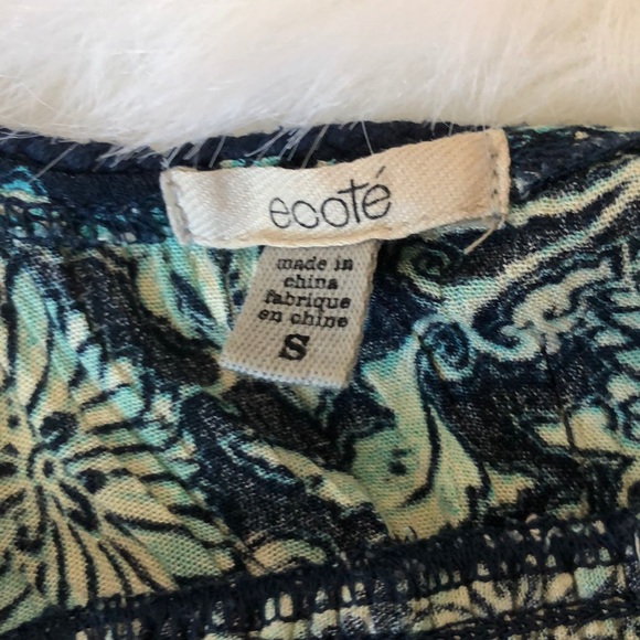 Darling Blue & Aqua Ecoté Romper- size Small - Picture 3 of 5
